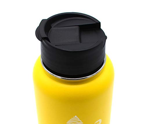 [Australia - AusPower] - Flip and Sip Lid for Wide Mouth Water Bottles (including Hydroflask) made from BPA Free PlasticsFree Plastics 1-pack 