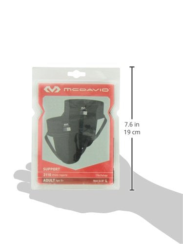 [Australia - AusPower] - Mcdavid Jockstrap, Athletic Supporter w/ Stretch Mesh Pouch, Athletic Supporters for Men, 2 Pack Small Black 