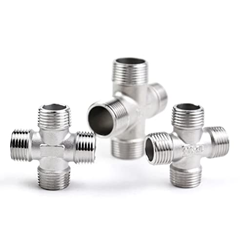 [Australia - AusPower] - Beduan Cross 3/4" Male NPT Cast Pipe Fitting, 4 Way Coupling, Stainless Steel Class 150 3/4" npt 