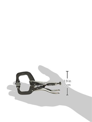 [Australia - AusPower] - IRWIN VISE-GRIP C Clamp, Locking with Swivel Pads, 4-inch (165) 