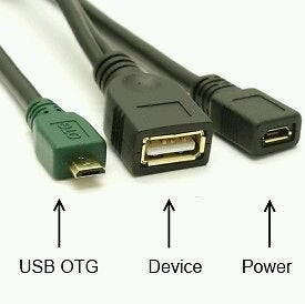 [Australia - AusPower] - Yonisun Micro USB Host OTG Cable with USB Power for Samsung/HTC/Nexus/Lg Phones and Tablets 1 PACK 