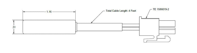 [Australia - AusPower] - Wholesale Sensors Replacement for Dometic 3851210025 Refrigerator Thermistor 12 Month Warranty 