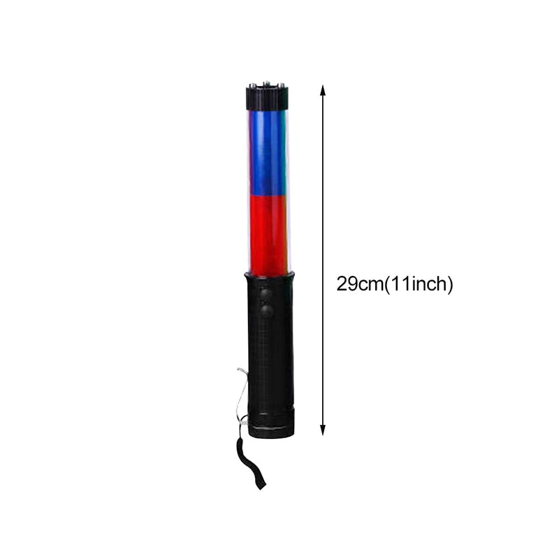 [Australia - AusPower] - EKDJKK LED Traffic Baton Signal LED Light Traffic Wands with 2 Flashing Modes for Parking Guides, Multifunction Traffic Light(29cm/11inch) 29cm/11inch 