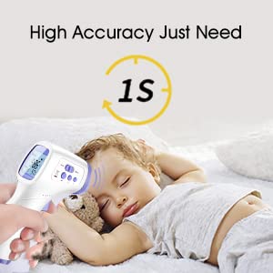 [Australia - AusPower] - Handheld Non-Contact Thermometer High-Precision Good Safety Fast Measurement Simple Operation,LCD Digital Forehead Thermometer,Room,Offices,Shops, School Measurement 