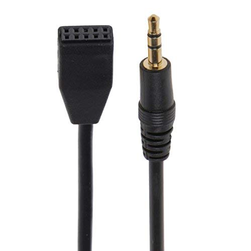 [Australia - AusPower] - Angeliasky 2019 Upgraded Version BMW 3 E46 Car Aux Audio Cable Car Male 3.5MM AUX Auxiliary Input Adaptor Car CD Changer Cord for BMW 325i 325ci 325xi 330i 330ci 330xi M3 (Male Jack+4.9ft) Male Jack 