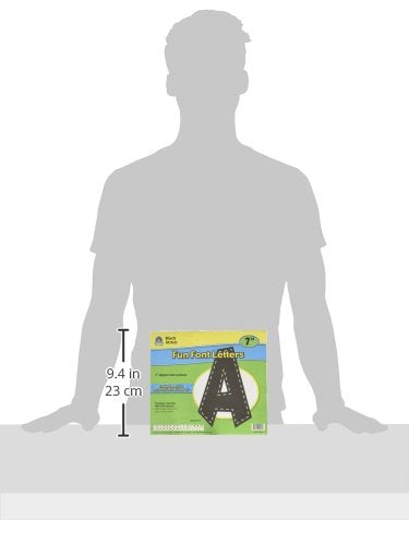 [Australia - AusPower] - Teacher Created Resources Black Stitch 7-Inch Fun Font Letters 