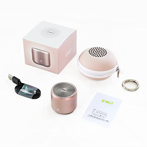 [Australia - AusPower] - EWA A106 Portable Mini Bluetooth Speaker, Enhanced Bass and High Definition Sound, Portable Design, for iPhone, iPad,Nexus,Laptops and More (Rosegold) RoseGold 