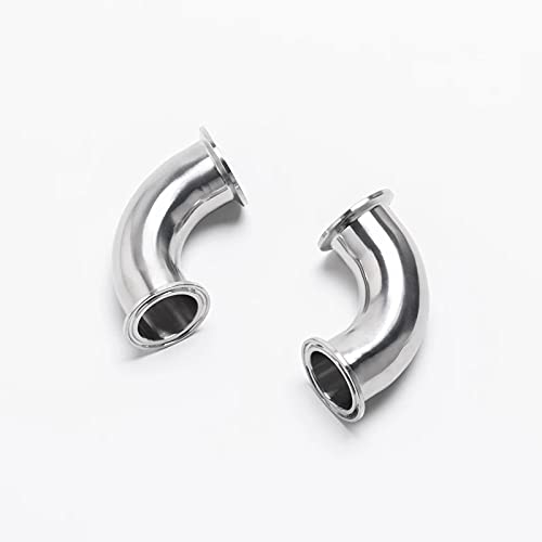 [Australia - AusPower] - Beduan Elbow 90 Degree 1" Tube OD Stainless Steel 1.5" Tri Clamp Sanitary Pipe Fitting (Ferrule OD 50.5mm) Tube OD 25mm 