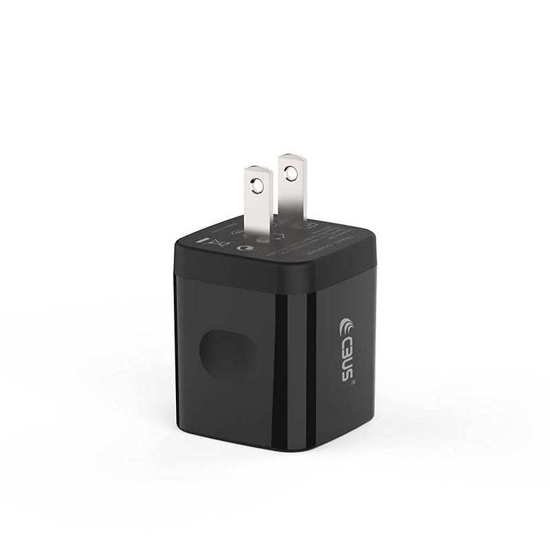 [Australia - AusPower] - CBUS 20W Fast Charger + 10ft Braided Cable for Motorola One 5G, One 5G Ace, Edge+, Moto G Stylus, Moto G Play, Moto G Power (2020, 2021), Moto G Fast, Moto G8+, One Action (Black) 