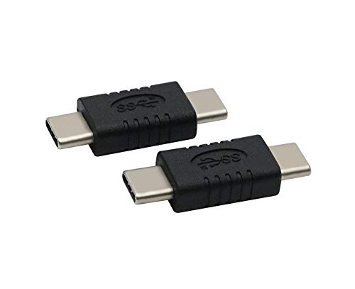 [Australia - AusPower] - Type C Male to Type C Male Adapter Support Data Synchronization and Charging USB C to USB C Cable 3.1 Gen 2 10Gbps 60W Converter, 2-Pack 