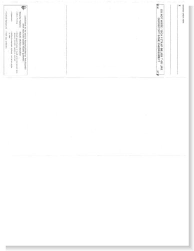[Australia - AusPower] - Compuchecks Blank Check Paper - 100 Business Checks Compatible with QuickBooks, Versacheck and laser, inkjet printers - Check stock on top and Paycheck Stub on Bottom (Blue Pinstripe) Blue Pinstripe 