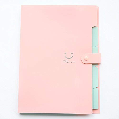 [Australia - AusPower] - Expanding File Folders Pockets Letter Size/A4 Paper Accordion Document Organizer for School Office, 4 Pack ( Purple Lake Blue Pink Black)）… 