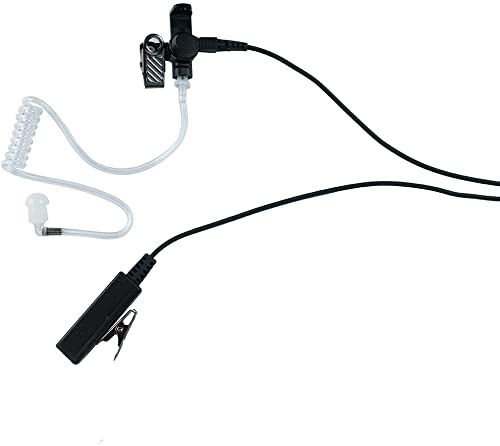 [Australia - AusPower] - BVMAG Motorola Walkie Talkie Earpiece with Mic,2 Pin Covert Acoustic Tube Earpieces Headset for Motorola CP200 GP300 GP2000 CLS1410 CLS1110 RDM2070d CP185 Two Way Radio 2 Wire PU Material,2 Pack 