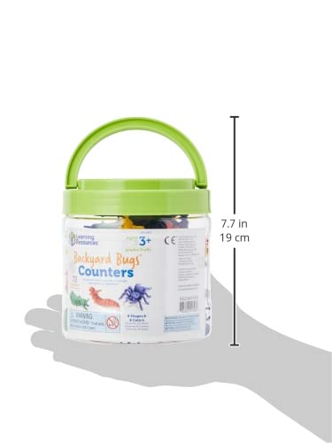 [Australia - AusPower] - Learning Resources in The Garden Critter Counters - 72 Pieces, Ages 3+ Toddler Learning Toys, Math Games for Kids, Math Manipulatives 