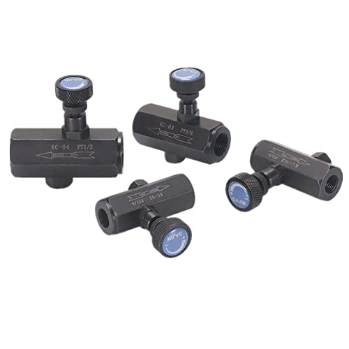 [Australia - AusPower] - Flow control valve 3/8" Throttle valve check valve NPT 3000PSI Steel Hydraulic (3/8") 