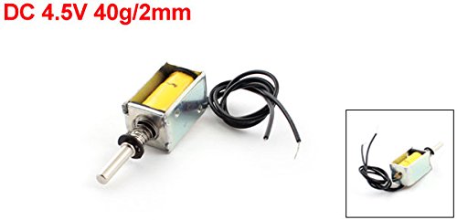 [Australia - AusPower] - uxcell a14092600ux0438 Open Frame Actuator Linear Mini Push Pull Solenoid Electromagnet, DC 4.5V, 40 g/2 mm 