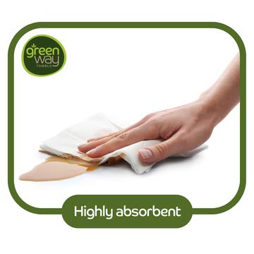 [Australia - AusPower] - Greenway Towels - Bamboo Paper Towels - Reusable - Eco Friendly Products - Designed in USA - Washable Cloth - Heavy Duty - Environmentally Friendly Napkins - Tree Free Bamboo Paper Towels 