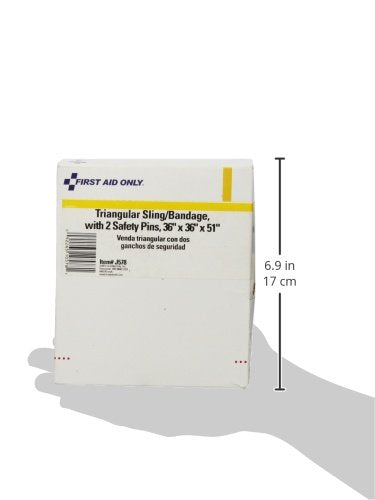 [Australia - AusPower] - First Aid Only 36" X 36" X 51" Triangular Sling/bandage With Safety Pins, 20-Count Boxes 