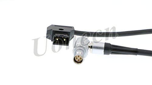 [Australia - AusPower] - Uonecn Red Epic Scarlet Camera Power Cable D Tap to Right Angle 1B 6 Pin Female Flexible Thin Cord 39'' 