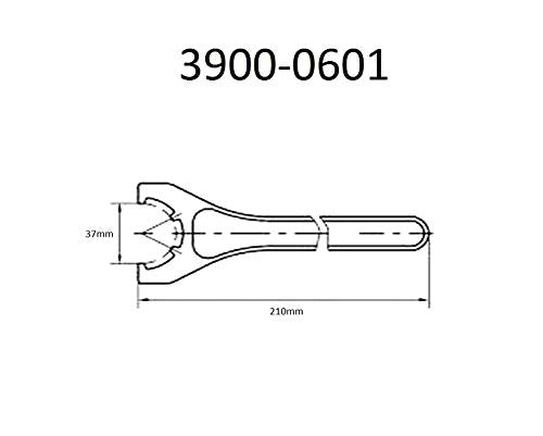 [Australia - AusPower] - HHIP 3900-0601 ER-25 Slotted Wrench for ER Chuck Nut, 37 mm 37mm Open Size 