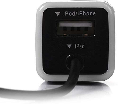 [Australia - AusPower] - iPhone Car Charger, [Apple MFI Certified] Car Charger for iPhone 13, 12, 11, X, XR, XS, Pro, 8 Plus, 7 Plus. 6S Plus, 6 Plus, SE, 12 Pro Max, iPad Pro, Air 2, Mini 4 with Extra USB Port Black 
