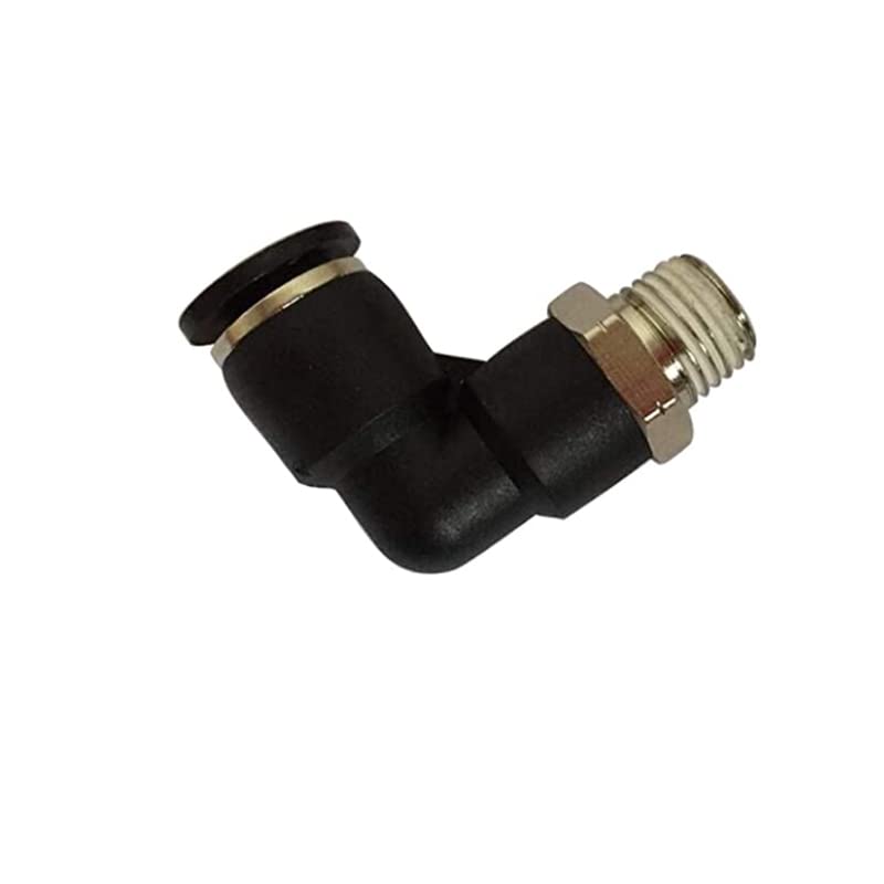 [Australia - AusPower] - BQGJK Pneumatic Elbow and StraightThread Push to Connect Fittings PL1/4NPT1/4(Pack of 10) 12.99*9.45*5.12 
