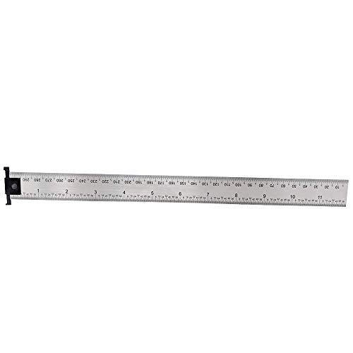 [Australia - AusPower] - TOFL 12 Inch Hooked Ruler Double Sided Standard and Metric Measurements 