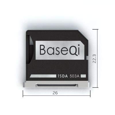 [Australia - AusPower] - BASEQI Aluminum microSD Adapter for MacBook Pro 15" Retina (Early 2013 ~Mid. 2012) 