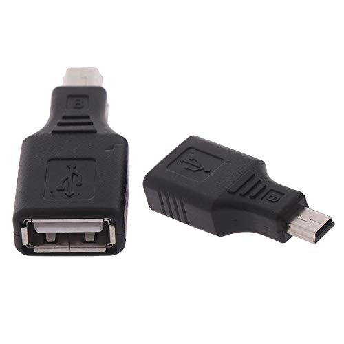 [Australia - AusPower] - VizGiz 2 Pack Mini USB to USB A Female Plug Converter OTG AUX Audio Car Tablet GPS Phone MP3 VCD Flash Upgrade for Garmin Nuvi Edge ViewSonic Projector t2i DSLR Camera 