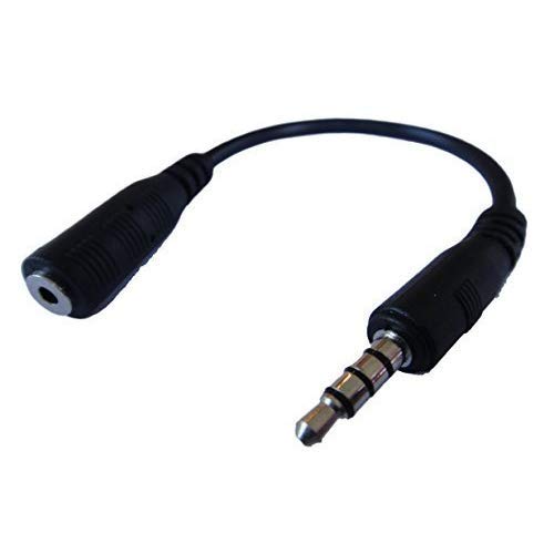 [Australia - AusPower] - ienza 2.5 mm Female to 3.5 mm Male 4 Poles Jack Stereo Adapter for Latest Smartphones, Tablets, PCs, Laptops (Please Carefully Read Product Guarantee & Compatibility Information Before Buying) 