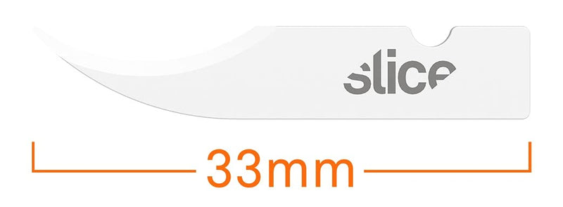[Australia - AusPower] - Slice Safety, Never Rusts Finger-Friendly Blade Lasts up to 11x Longer Than Steel, Pointed Tip, Fits in Seam Rippers and Craft Handles, 4 Pack 4 Pack Blades 