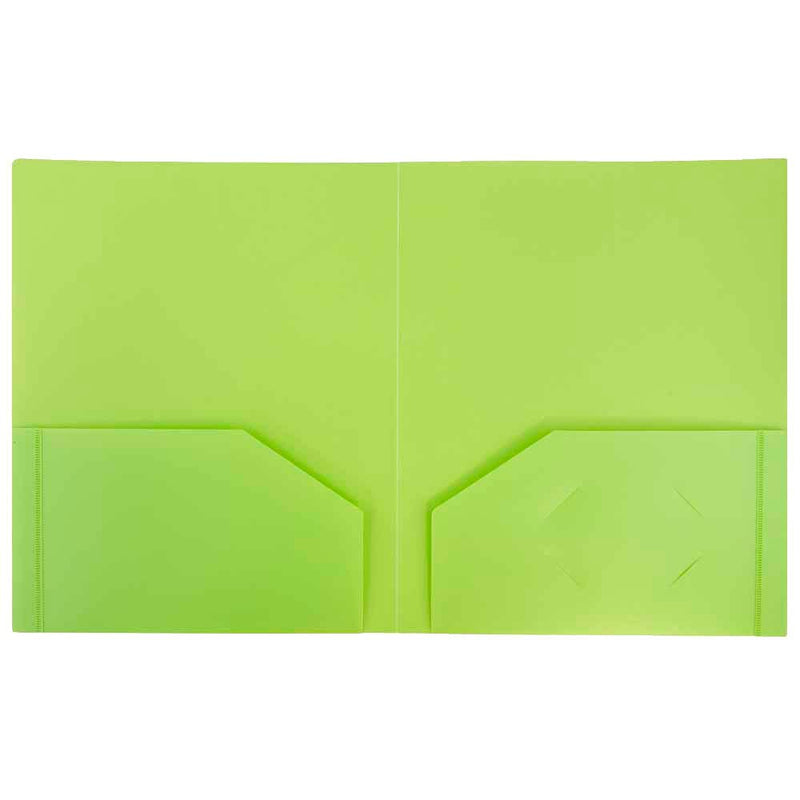 [Australia - AusPower] - JAM PAPER Heavy Duty Plastic 2 Pocket Extra Tough School Folders - Assorted Fashion Colors - 6/Pack 