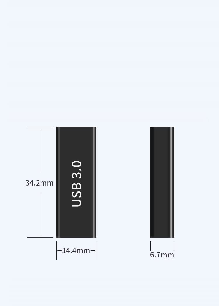 [Australia - AusPower] - Haoquoou (4 Pieces) USB 3.0 Adapter kit, Support Charging and Data Transfer, high Speed Extended Conversion Connector Connector 