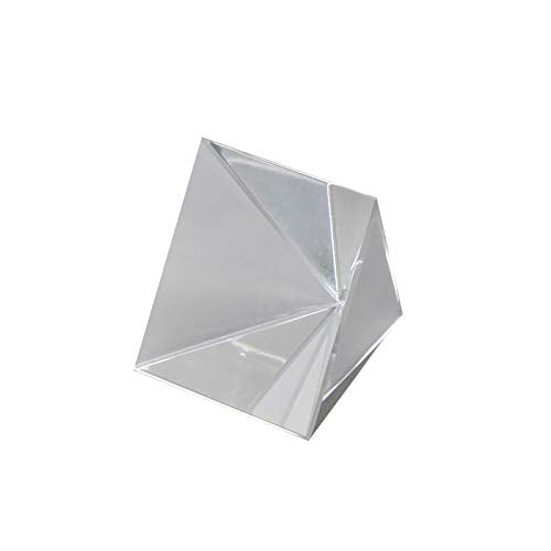[Australia - AusPower] - Pyramid Crystal, Optical Glass Triangular Prism, Energy Generator Prisms, for Teaching Experiment Tool Light Spectrum Physics and Photo Photography Family Decoration Gift, 40mm 1.57inch 