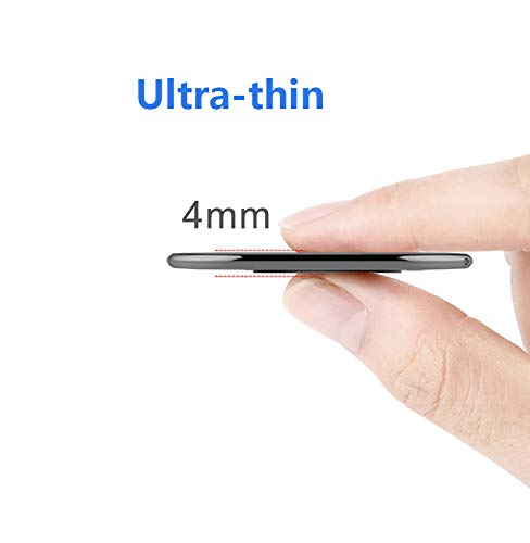 [Australia - AusPower] - JFCHENER Phone Ring Holder Finger Kickstand Foldable Cellphone Stand 360° Degree Rotation Metal Ring Grip Holder for Magnetic Car Mount Compatible with iPhone Samsung All Smartphone and iPad Tablets Gunblack 