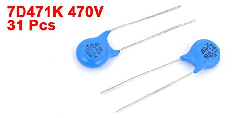 [Australia - AusPower] - uxcell 7D471K 470V Metal Oxide Varistor Voltage Dependent Resistor 31 Pcs 