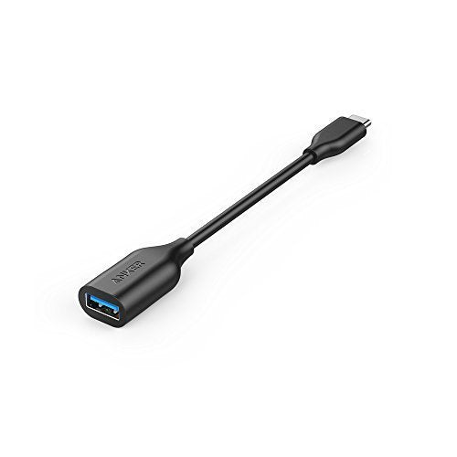 [Australia - AusPower] - Anker USB-C to USB 3.1 Adapter, USB-C Male to USB-A Female, Uses USB OTG Technology, Compatible with Samsung Galaxy Note 8, S8 S8+ S9, iPad Pro 2018, Nexus 6P 5X, LG V20 G5 and More Upgrade_Black 
