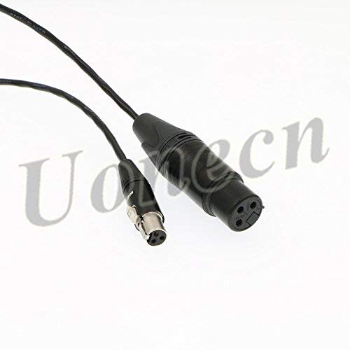 [Australia - AusPower] - Uonecn Mini XLR 3 Pin Female to 3 Pin Female Plug XL2 TA3-F Audio Cable Adapter Camera Video Assist for SD 442 Devices 688/788 20'' 