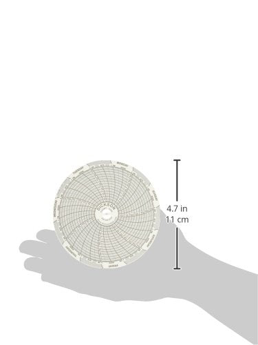 [Australia - AusPower] - Dickson C206 Temp Chart, 7-Day, -22 to 122°F, 4" (Pack of 60) 