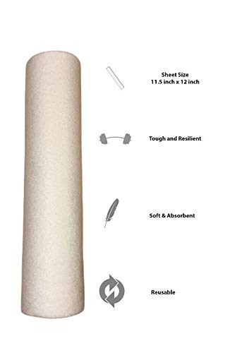 [Australia - AusPower] - Bamboo Paper Towels Reusable, Paper Towels, Washable Roll ,2 Rolls 1 Year Supply, Heavy Duty, Biodegradable - 20 Sheets 