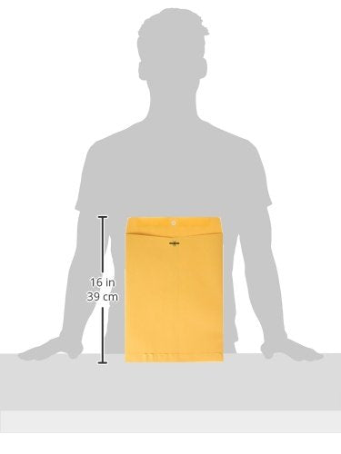 [Australia - AusPower] - Top Flight Clasp Envelopes, Gummed and Clasped Closure, 10 x 13 Inches, Brown Kraft, 8 Envelopes per Pack (6911068) 