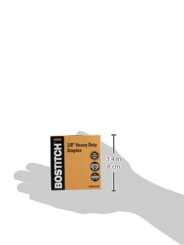 [Australia - AusPower] - Bostitch Heavy Duty Premium Staples, 25-55 Sheets, 0.375 Inch Leg, 5,000 Per Box (SB353/8-5M) 