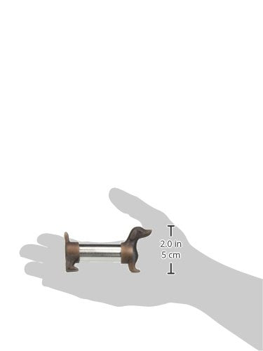 [Australia - AusPower] - Kikkerland Dachshund Salt and Pepper Shakers, Brown/Silver 
