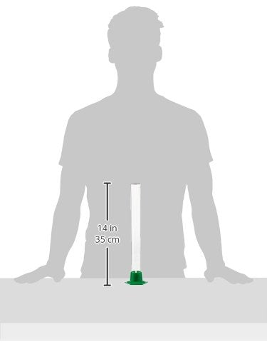 [Australia - AusPower] - 1 X Glass Hydrometer Test Jar Green Base/Clear Glass 