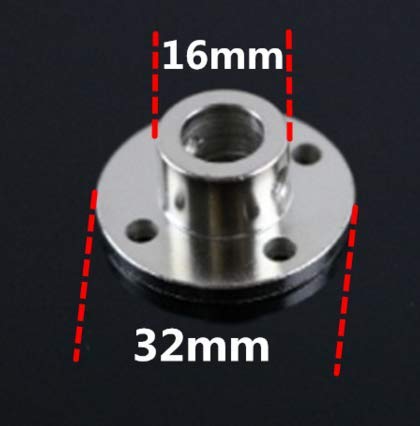 [Australia - AusPower] - ZRM&E 2-Pack 7mm Rigid Flange Shaft Coupling DIY Model Accessory Guide Shaft Axis Bearing Fittings Motor Coupler Connector 