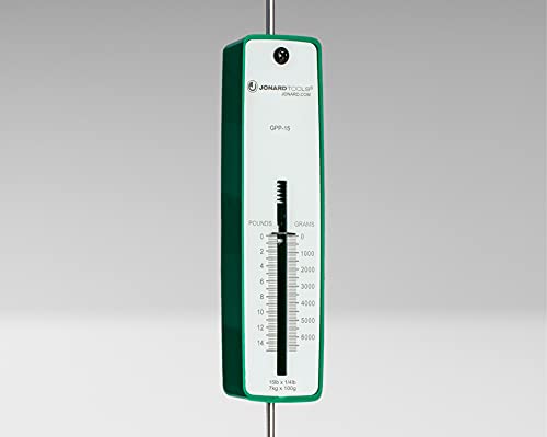 [Australia - AusPower] - Jonard GPP-15 Polystyrene Push Pull Precision Force Gauge, 0-15lbs, 0-6840 Graduation, +/- 1 Accuracy 