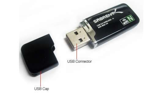 [Australia - AusPower] - Sabrent USB 2.0 Wireless 802.11n Adapter (USB-802N) 
