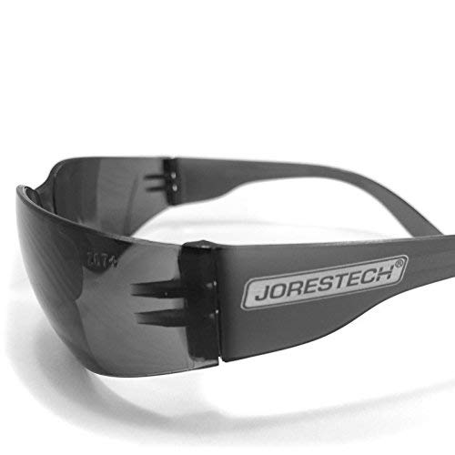 [Australia - AusPower] - JORESTECH Eyewear Protective Safety Glasses, Polycarbonate Impact Resistant Lens Pack of 12 (Smoke) Smoke 