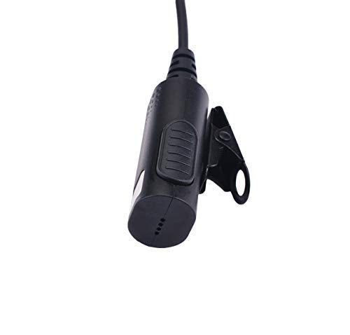 [Australia - AusPower] - KS K-STORM Surveillance Acoustic Tube Earpiece Headset with MIC Compatible with Kenwood Two Way Radio, PU Material, Black (Compatible Kenwood) 