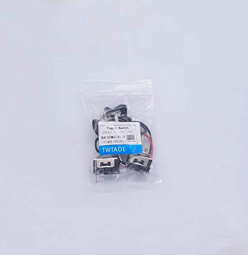 [Australia - AusPower] - TWTADE 3 Pcs Toggle Rocker Switches SPST ON/Off 2 Pin 2 Position 16A 250VAC Spade Terminal Heavy Duty Metal Boat Switch with Waterproof Boot Cap + 6.3mm Terminal Wires TEN-1021MZX-B101 